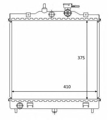 Radiator, racire motor KIA PICANTO 1.0 04-2004>2531007100