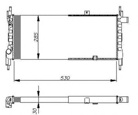 Radiator, racire motor OPEL KADETT 1,3/1,4 84-91