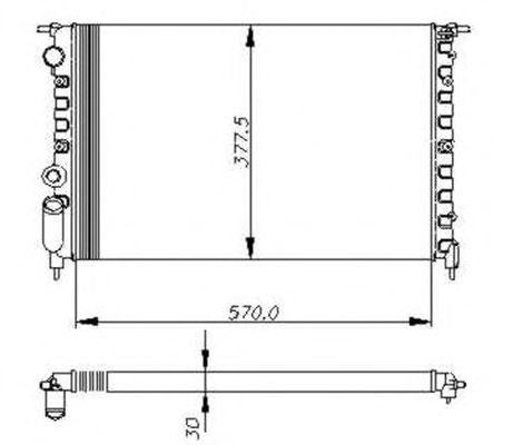 Radiator, racire motor RENAULT 19 1,4-1,8