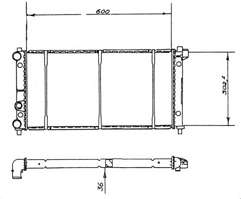 Radiator, racire motor SEAT IBIZA -93