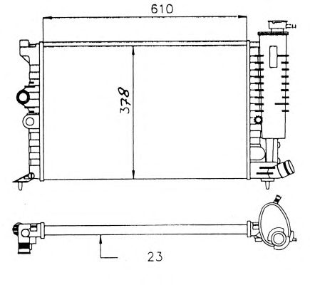 Radiator, racire motor CITROEN XANTIA 1,8/2,0 93-95