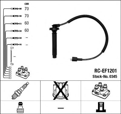 Set cablaj aprinder SUBARU 2,0 FORESTER 97-