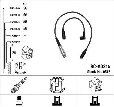 Set cablaj aprinder VW 1,6 A4 MOT.ADP