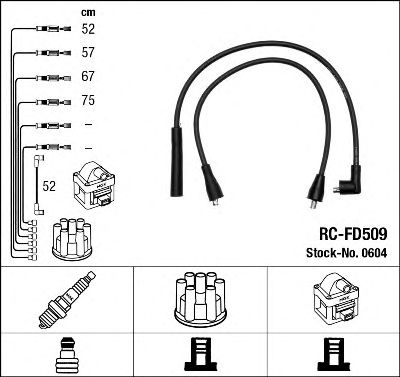 Set cablaj aprinder FORD FIESTA/ESCORT/ORION 1,3