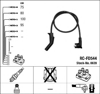 Set cablaj aprinder FORD 1,3 FIESTA/KA 95-98