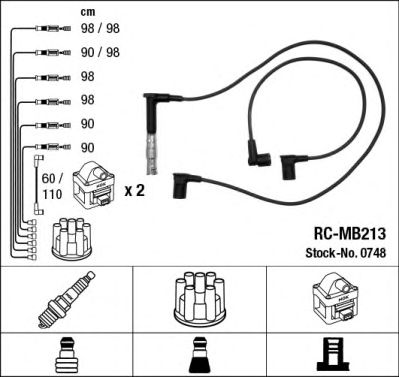 Set cablaj aprinder MERCEDES-BENZ W124/140 4,2/5,0