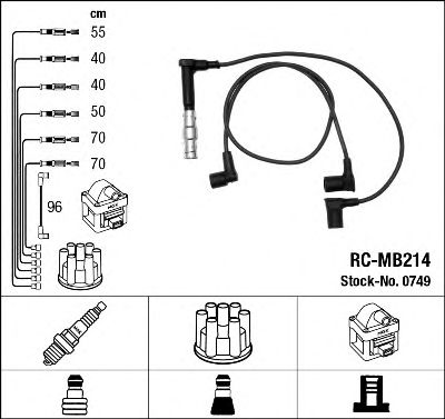 Set cablaj aprinder MERCEDES-BENZ W124 3,0