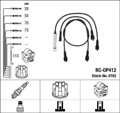 Set cablaj aprinder OPEL 1,8-2,0 OMEGA A