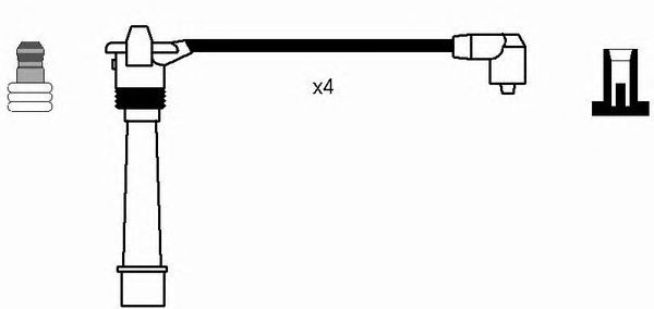 Set cablaj aprinder FIAT 1,216V 98- BRAVO/PUNT