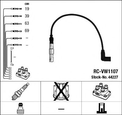 Set cablaj aprinder VW GOLF 2,0 98-