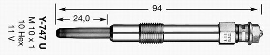 Bujie incandescenta ALFA ROMEO 146/156 1,9JTD -00