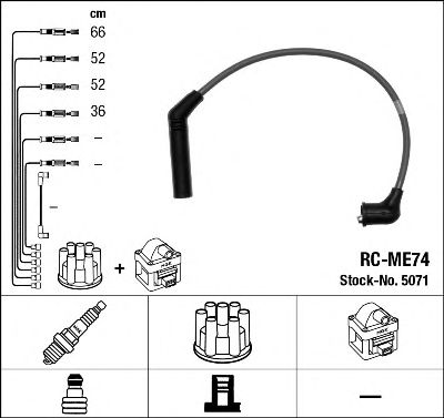 Set cablaj aprinder MITSUBISHI 1,3 COLT/LANCER 88-03