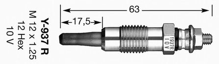 Bujie incandescenta FORD 1,8D/TD/TDCI/TDDI