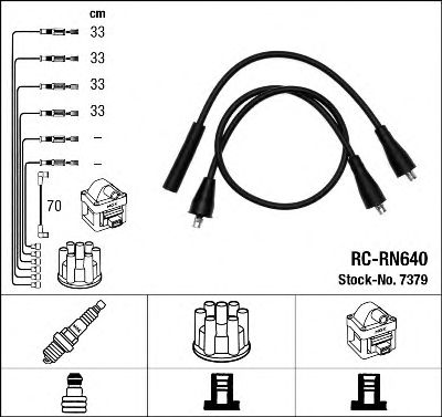 Set cablaj aprinder RENAULT 19 1,2/1,4 CLIO