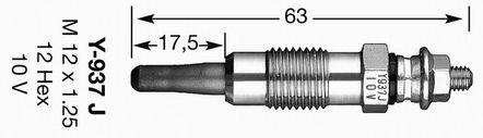 Bujie incandescenta FORD 1,8D/TD/TDCI/TDDI