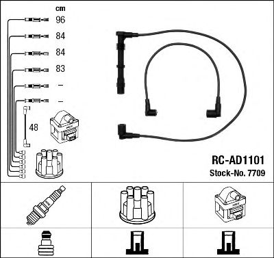 Set cablaj aprinder VW A80/100/A6 2,0 16V ACE