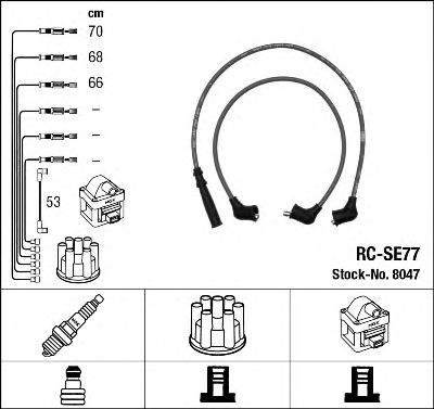 Set cablaj aprinder SUZUKI SWIFT 89-