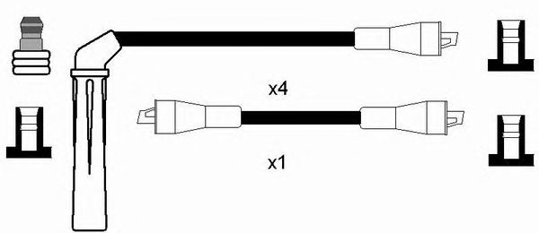 Set cablaj aprinder SAAB 900I/II/9000 2,0/2,3 TURBO