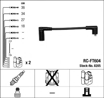 Set cablaj aprinder FIAT CC 0,9 92-