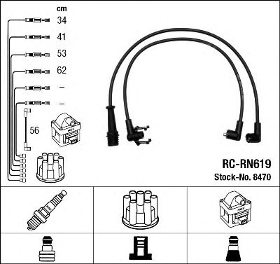 Set cablaj aprinder RENAULT 2,0I/2,2 J7R/J7T