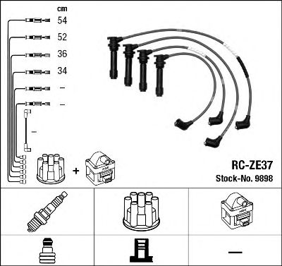 Set cablaj aprinder MAZDA 323 1,5 94-