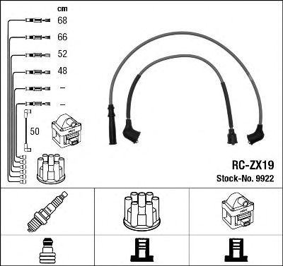 Set cablaj aprinder MAZDA 323 89- 1,3-1,8/KIA SEDONA