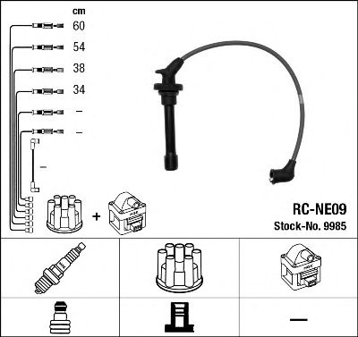 Set cablaj aprinder NISSAN 1,0/1,3 MICRA 92-10