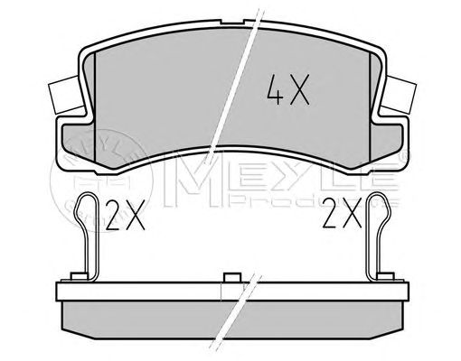 set placute frana,frana disc TOYOTA AVENSIS 97-01/COROLLA E11 -01/CAMRY 01-