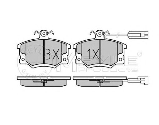 set placute frana,frana disc FIAT PUNTO 93- cu ABS/146/TIPO/PANDA