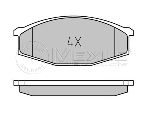 set placute frana,frana disc NISSAN PATROL GR -97