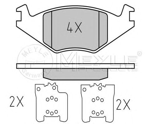 set placute frana,frana disc VW GOLF/POLO