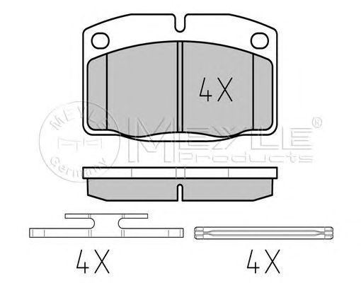 set placute frana,frana disc OPEL CORSA/KADETT