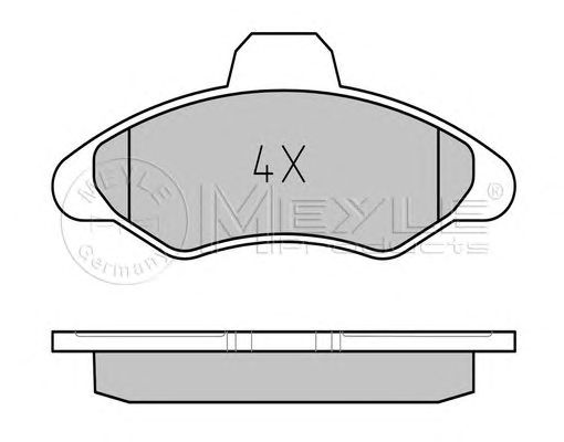 set placute frana,frana disc FORD ESCORT 90-