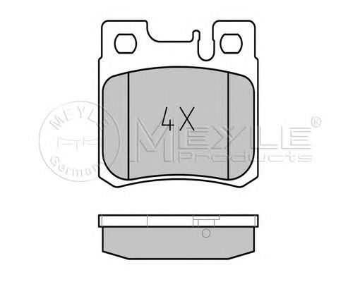 set placute frana,frana disc MERCEDES-BENZ W124/202