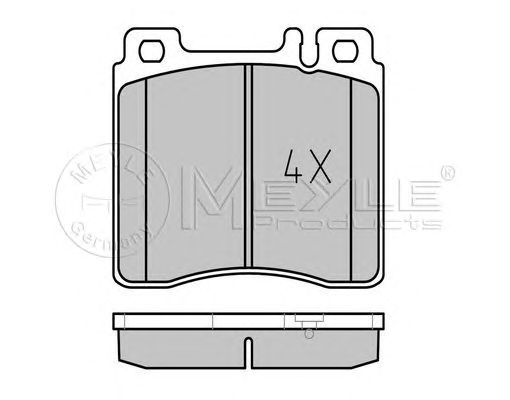 set placute frana,frana disc MERCEDES-BENZ W140 300-600