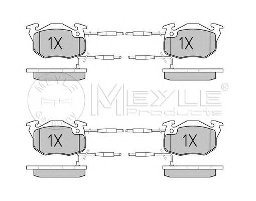 set placute frana,frana disc CITROEN SAXO 1,1-1,5D 96-