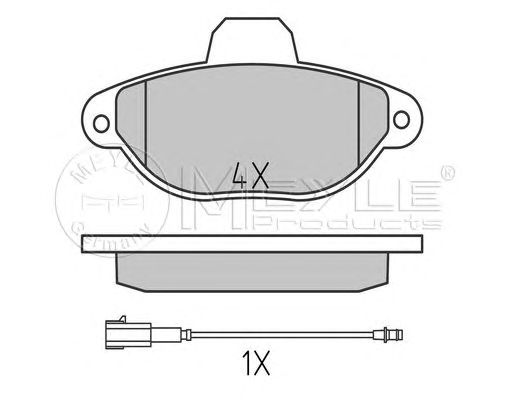 set placute frana,frana disc FIAT 500 1,2 07-