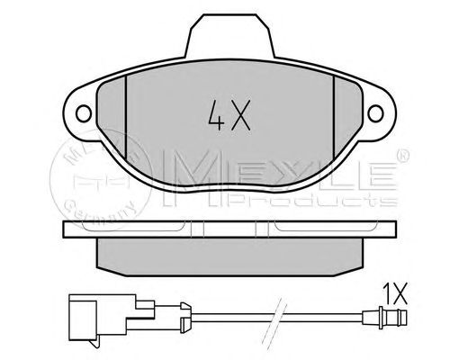 set placute frana,frana disc FIAT SC/PUNTO/PANDA