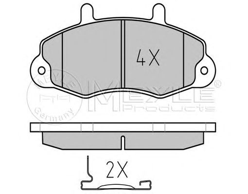 set placute frana,frana disc FORD TRANSIT 91-00