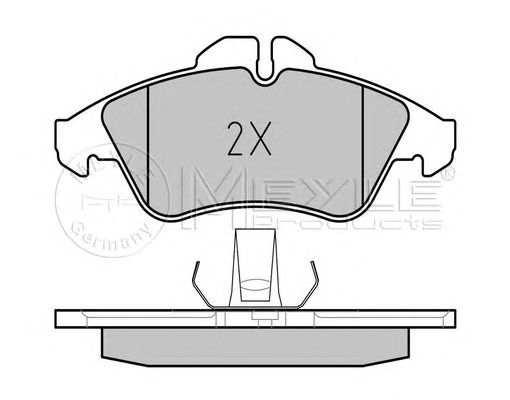 set placute frana,frana disc MERCEDES-BENZ SPRINTER 208-314 95-/VITO 10