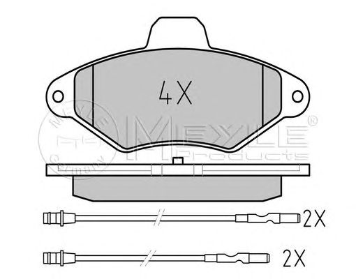 set placute frana,frana disc CITROEN XANTIA 93-03