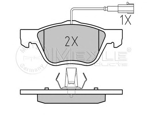 set placute frana,frana disc ALFA 166 98-