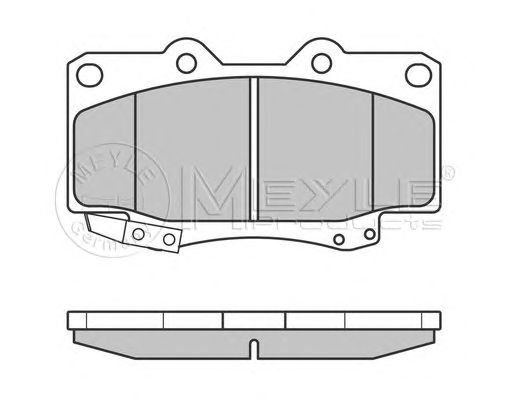 set placute frana,frana disc TOYOTA LAND CRUISER 96-/HILUX -05