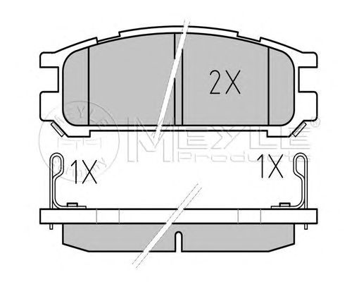 set placute frana,frana disc SUBARU IMPREZA 92-00/LEGACY