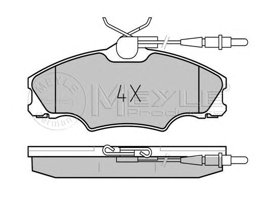 set placute frana,frana disc PEUGEOT 406 95- disc 14