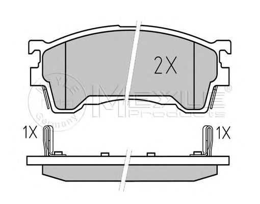 set placute frana,frana disc MAZDA 626 91-/PROBE/323 98-