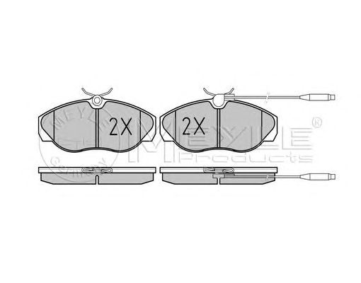 set placute frana,frana disc FIAT DUCATO 94-