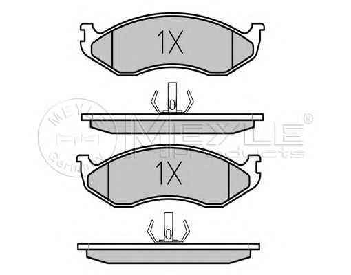 set placute frana,frana disc KIA CARNIVAL