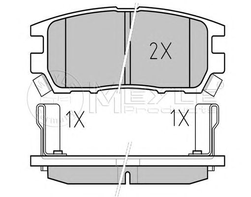 set placute frana,frana disc MITSUBISHI PAJERO 90-