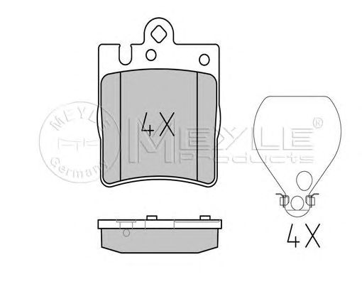 set placute frana,frana disc MERCEDES-BENZ W210